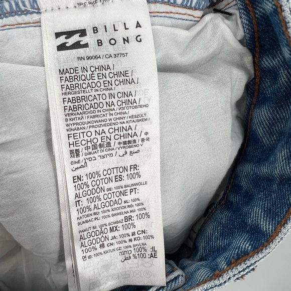 Billabong Rachel Low Waist Wide Leg Relaxed Jeans - Picture 7 of 7